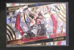 2022 WWE Revolution Jimmy+Jey The Usos Fractal Holo SP Variation Smackdown Mint - Picture 1 of 4