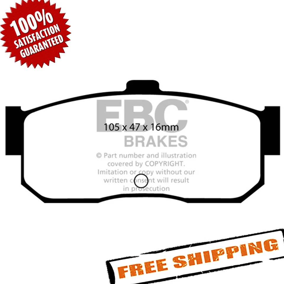 Pastillas de freno traseras EBC DP3889C Redstuff cerámica bajo polvo para 93-01 Nissan Altima Foto 1 de 4