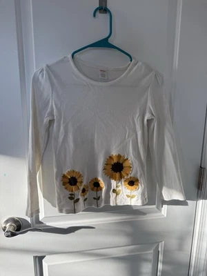 Camisa manga larga girasol beige para niñas talla 10 Foto 1 de 3