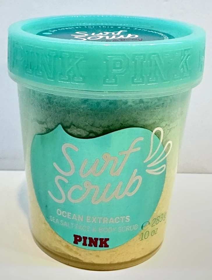 Victoria's Secret Pink Surf Scrub Ocean Extract Wash Sea Salt Face Body 10 Oz