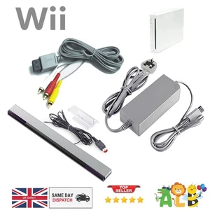 Nintendo Wii Cables: Power Supply + AV Lead Cable + Sensor Bar brand new - Picture 1 of 3