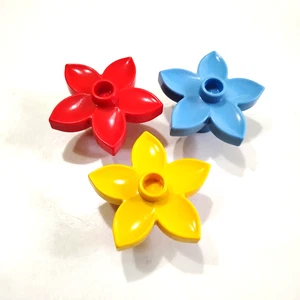 Lego Duplo Flower Blossoms Red Yellow Blue x3 Garden Plants - Picture 1 of 1