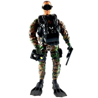 Figura Soldado Operador Buzo 1:18 Blue Box Toys BBi Elite Force US Navy Seal Foto 1 de 4