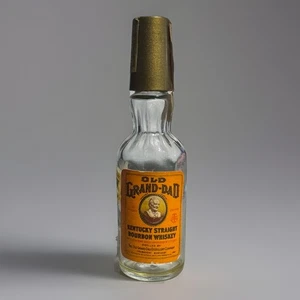 Botella vacía Old Grand-Dad KY Straight Bourbon Whisky 1/10pt 1968 de colección - Imagen 1 de 5