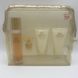 Elizabeth Taylor White Diamonds 4pc Gift Set : Eau de Toilette Body Wash & More - Picture 1 of 2