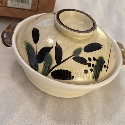 Японская чаша Donabe Ramen — глиняная керамика с крышкой Daikoku Kagetsu - Изображение 1 из 4