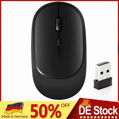 Maus ergonomisch Kabellos Bluetooth Wireless Funkmaus 2.4Ghz Laptop PC MausMouse - Bild 1 von 4