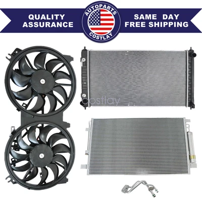 Fits For Nissan Altima 2011-2018 Radiator A/C Condenser and Cooling Fan - Image 1 of 4