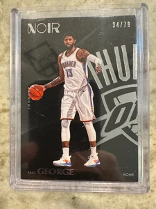 Tarjeta Paul George 2017/18 Panini Noir #9 #34/79 Oklahoma City Thunder - Imagen 1 de 3
