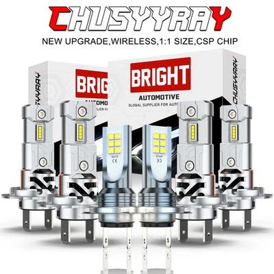 For Mercedes-Benz SLK300 SLK350 2006-2011 6x LED Headlight + Fog Light Bulbs kit - Image 1 of 4