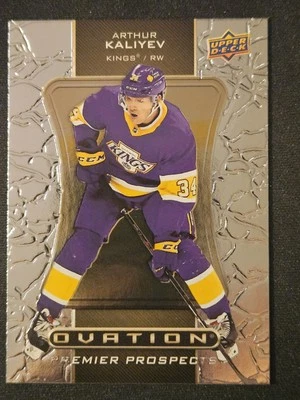 20-21 Upper Deck Arthur Kaliyev Rookie Standing Ovation Variant #/50 - Image 1 of 3