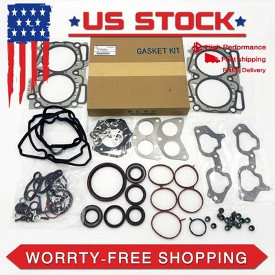 OEM For 2011-2018 SUBARU STI Impreza wrx EJ257 ENGINE 1 x GASKET KIT 10105AB400 - Imagem 1 de 4