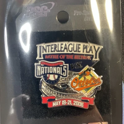 MLB Pin Interleague Play Baltimore Orioles Washington Nationals May 19-21 2006 - Image 1 of 2
