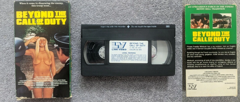 Beyond The Call Of Duty VHS Our Miss Fred War Comedy Full Flap WWII Rare Link - Image 1 of 1