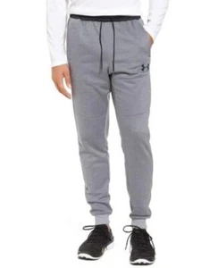 Under Armour UA Sweatpants Mens 2XL Pursuit Stealth Fleece Joggers True Gray NEW - Picture 1 of 7