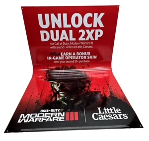 Call of Duty Modern Warfare 3 Double Sided Prom Poster from Little Caesars 30x48 - Picture 1 of 6