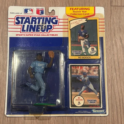 1990 Bo Jackson Kansas City Royals Starting Lineup SLU Raiders Figure Baseball Cover