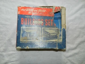 Rare Vintage 1940's DuPage Vinylite Plastic  Building set No1 - Picture 1 of 7
