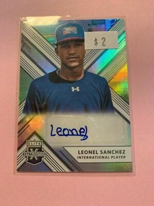 A1064 - 2018 Elite Extra Edition Autographs #174 Leonel Sanchez