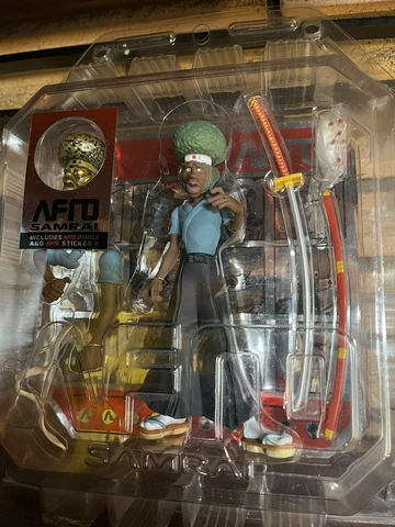 Japan RARE Afro Samurai Anime Action Figure Afro Samrai MOC Cube Japan Cover