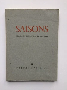 Revue " SAISON N° 2 " 1946 rilke blanchot mondor chagall picasso laurencin - Foto 1 di 2