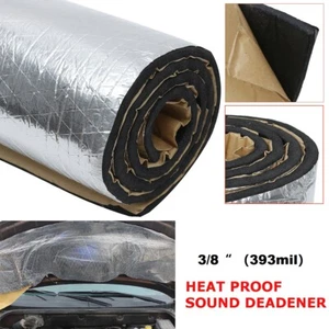 Sound Deadening Aluminium Foil Heat Shield Insulation Mat Self Adhesive 3/8" - Picture 1 of 16