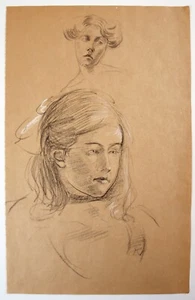 Winifred Eugene BALLARD (1885-1921) Porträt eines jungen Mädchens. Chelsea Kunstschule - Bild 1 von 4