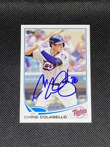 Chris Colabello Minnesota Twins Signed Auto 2013 Topps Card #US324 ~ COA
