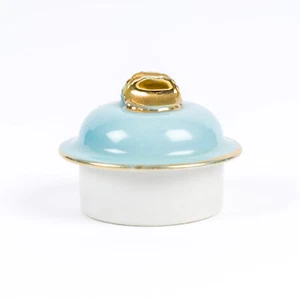 Chikaramachi Teapot Lid Crane Pattern Hand Painted Japan Vintage - Picture 1 of 6