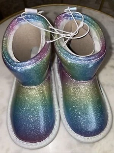 THE CHILDREN'S PLACE Glitter Boots Size 5 Toddler Girls. Winter. Snow. Warm. - Picture 1 of 6