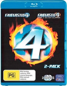 Fantastic Four / Fantastic Four: Rise of the Silver Surfer Blu-ray NEW Region B - Picture 1 of 2