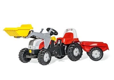 Rolly Toys Traktor Steyr CVT 6165 Trettraktor mit Anhänger von 2,5 bis 5 Jahren