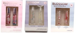 Lote de 6 brillo labial enrollable con sabor a flor, bálsamos labiales que cambian de color, sellados - Imagen 1 de 4