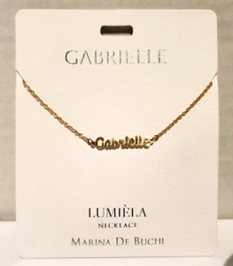 Lumiela Gabrielle Personalized Necklace Marina De Buchi Nickel Free 15" To 20" - Picture 1 of 4