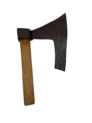 Antique European Hewing Axe Hand Forged Steel Blade - Image 1 of 4