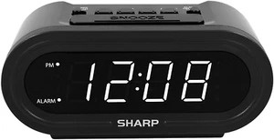 Digital Alarm with Accuset - Automatic Smart Clock, Never Needs Setting (Midnigh - Picture 1 of 6
