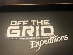 OFF THE GRID EXPEDITION Racing Decal Sticker X-Large 9X5.5” offroad powersport - Picture 1 of 1