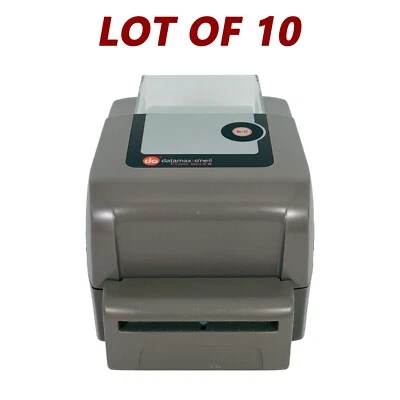 LOT OF 10 Datamax E-4205A Direct Thermal Barcode Printer Cutter No AC Adapter - Image 1 of 4