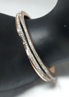 Swarovski Extra Small ( Girls ) Rose Gold Plated Bangle Bracelet - Crystals 55mm