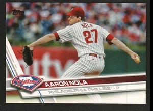 2017 Topps Baseball #340a - Aaron Nola - Philadelphia Phillies 17-440 - Picture 1 of 2