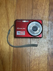Casio Exilim EX-S880 Red 8.1MP Digital Camera No Charger But Works - Picture 1 of 7