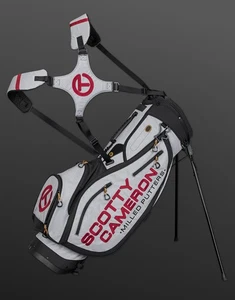 Scotty Cameron Geo Pathfinder Stand Borsa da Golf Bianco/Rosso Ordine Confermato NUOVO - Foto 1 di 5