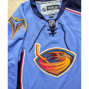 Atlanta Thrashers 2000s Reebok Premier jersey L powder blue NHL hockey vintage - Picture 1 of 8