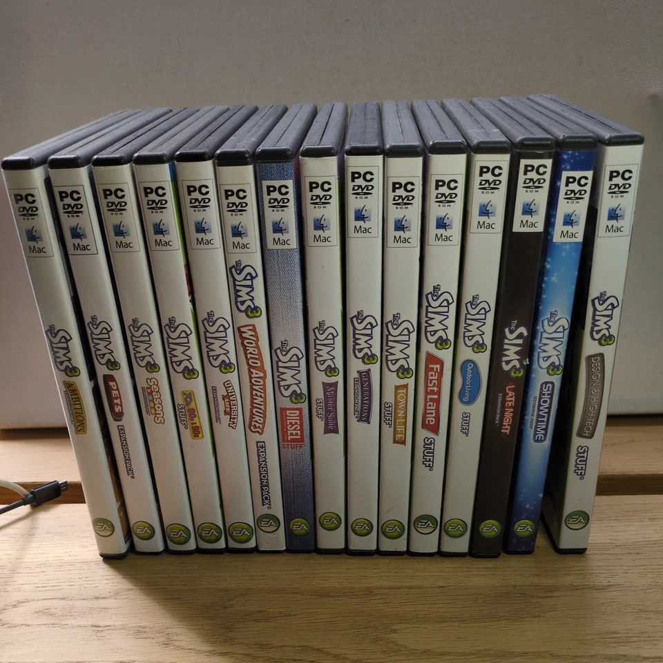 DIE SIMS 3 SAMMLUNG KONVOLUT RESTPOSTEN PC/MAC Expansion Packs X 15 Sehr Guter Zustand - Bild 1 von 4