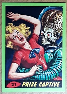 2012 Mars Attack's Heritage Green Parallel Card 21 PRIZE CAPTIVE. - Picture 1 of 3