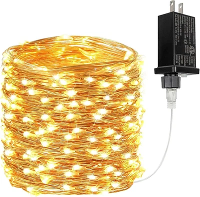 Fairy Lights Plug In 66Ft 200 LED Waterproof String Lights Outdoor & Indoor 8 Mo - Image 1 of 4