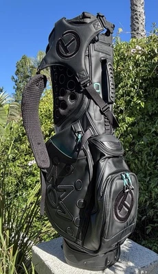Bolso de pie Scotty Cameron 🎄 exclusivo de galería CARBON PATHFINDER “Negro/TIFFANY” Foto 1 de 4