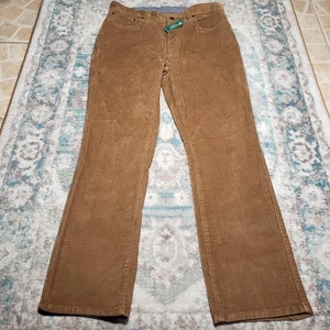 Pantalones LL Bean para hombre 32X29 marrón duna 1912 pantalones elásticos de pana calce estándar  - Imagen 1 de 11