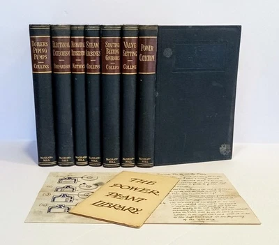 1900s The POWER PLANT LIBRARY, Illustrated, Engineering Boilers Valves Steam etc - Image 1 of 4