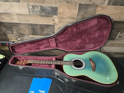   1986 Ovation Ultra  1312  Green Burst  USA ,Shaller Tuners  W/Case - Image 1 of 4